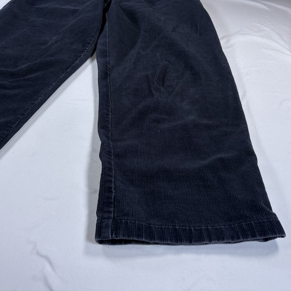 Vintage 90s LL Bean Corduroy Pants Curvy Fit Womens Pants Navy Blue Size 12 - Picture 11 of 16